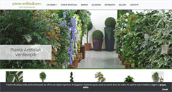 Desktop Screenshot of piante-artificiali.com