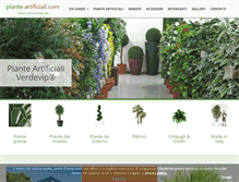 Tablet Screenshot of piante-artificiali.com